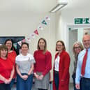 Staff at NFU Mutual Melton Mowbray dress in red for Comic Relief day on Friday