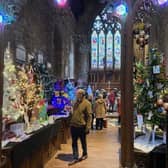 The spectacular Melton Mowbray Christmas tree festival pictured last year