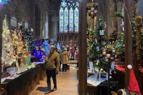 The spectacular Melton Mowbray Christmas tree festival pictured last year