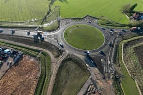 Roundabout six of the NEMMD, where a southern link road would connect to if it is eventually built