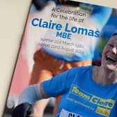 The cover for the order of service to celebrate the life of Claire Lomas