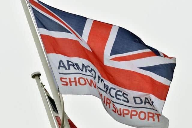 The Armed Forces Day flag which will be raised in Melton on Monday