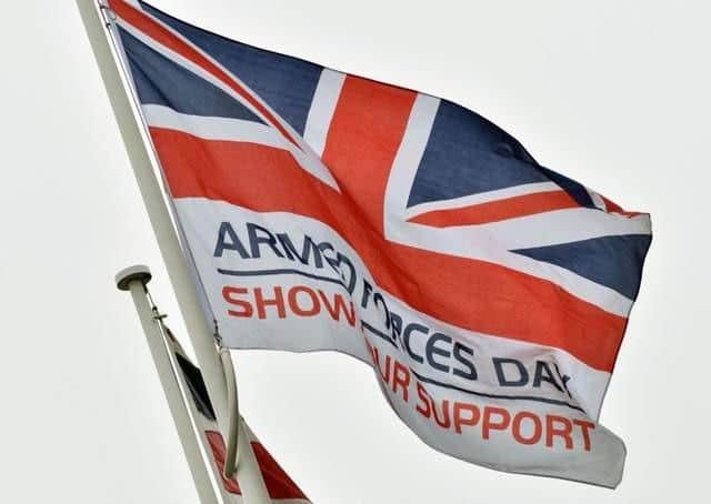 The Armed Forces Day flag which will be raised in Melton on Monday