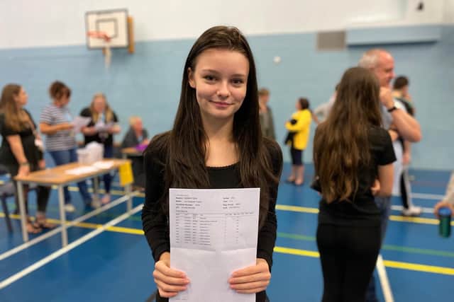 Lily Topliss was one of the top GCSE achievers at Long Field