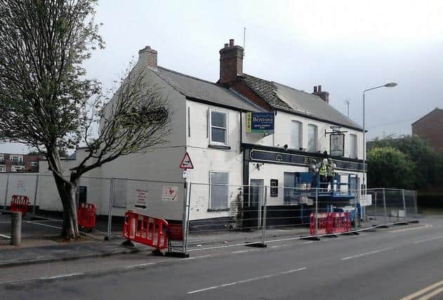 The Rutland Arms, Melton Mowbray, which was demolished after closing in 2011