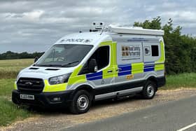 A Leicestershire Police safety camera van