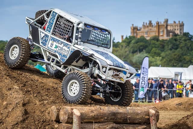 A previous Land Rover Show in the grounds of Belvoir Castle