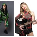 Top tribute acts, from left, Jack Shepherd as Ed Sheeran; B-Eilish as Billie Eilish; and Kaylie Malone as Taylor Swift; will be performing at Melton Pop Concert in June