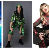 Top tribute acts, from left, Jack Shepherd as Ed Sheeran; B-Eilish as Billie Eilish; and Kaylie Malone as Taylor Swift; will be performing at Melton Pop Concert in June