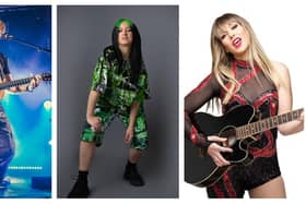Top tribute acts, from left, Jack Shepherd as Ed Sheeran; B-Eilish as Billie Eilish; and Kaylie Malone as Taylor Swift; will be performing at Melton Pop Concert in June