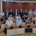 Reform UK's 25 newly-elected Leicestershire county councillors meet for the first time at County Hall