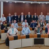 Reform UK's 25 newly-elected Leicestershire county councillors meet for the first time at County Hall