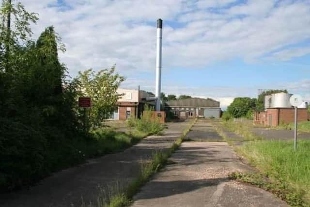 The derelict former Millway Foods factory site at Harby pictured before the buildings were demolished