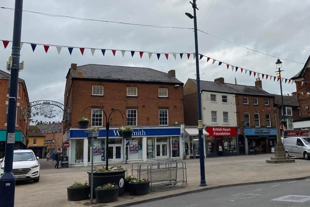 WH Smith in Market Place, Melton Mowbray
