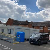 Melton's new Covid vaccination centre, in the Burton Street car park