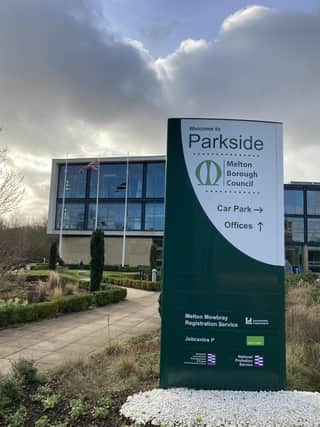 Melton Borough Council's Parkside headquarters
