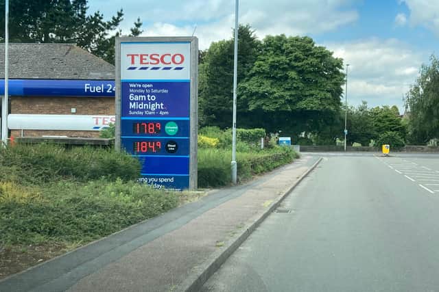 Tesco filling station on Thorpe Road, Melton