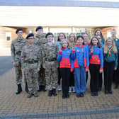 Students at John Ferneley College, in Melton, at a Remembrance event