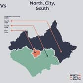 The district council leaders' proposal for north and south Leicestershire councils and a city council