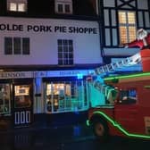 Santa aboard the Trumpton Fire Engine organised every Christmas by Melton firefighters