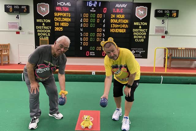 Melton bowlers prepare for their 'bowlathon' in aid of Children In Need