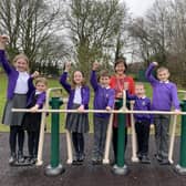 Ab Kettleby Primary School pupils celebrate their school's new Ofsted rating