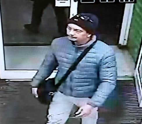 Do you know this man? Police want to speak to him after reports that a woman was inappropriately touched in a Melton shop