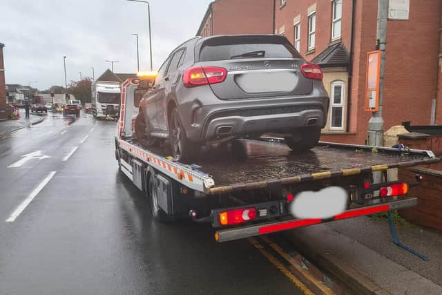 Police seized this car in Melton. (Photo: Melton Police).