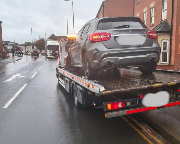 Police seized this car in Melton. (Photo: Melton Police).