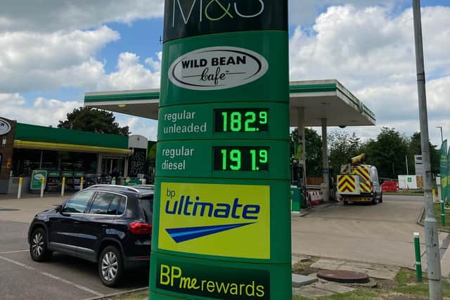 BP garage in Leicester Road, Melton