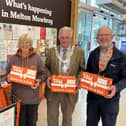 Mayor of Melton, Councillor Alan Hewson, launches the T4U shoebox appeal at Sainsbury's