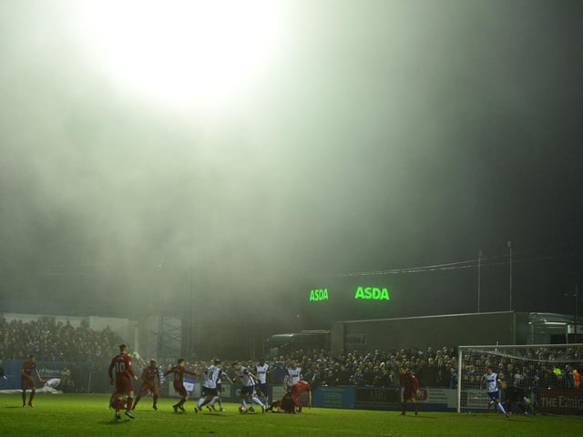 An average crowd of 3,041 has seen Barrow's home games this season.