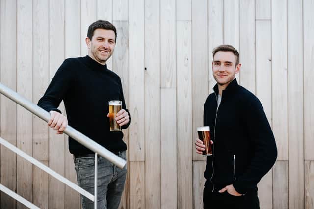 Harry Gurney (left) and Stuart Broad are preparing to host a charity cricket dinner at their Tap & Run pub at Upper Broughton