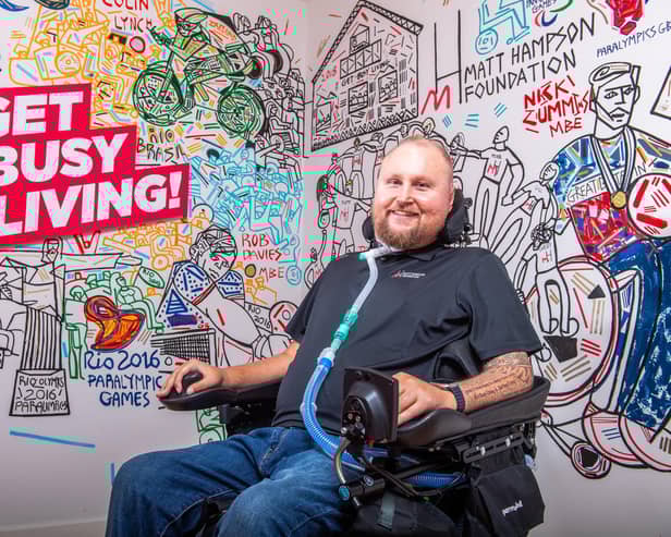Matt Hampson OBE, who wants to extend his Get Busy Living Centre at Burrough on the Hill PHOTO Mike Sewell Matt Hampson Foundation - Get Busy Living Centre website photography. (For Abbie Wells)