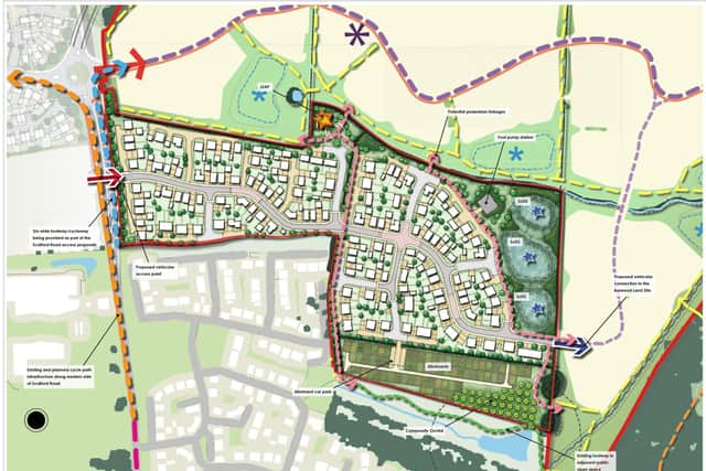 Aerial plans show how the development would look from above
