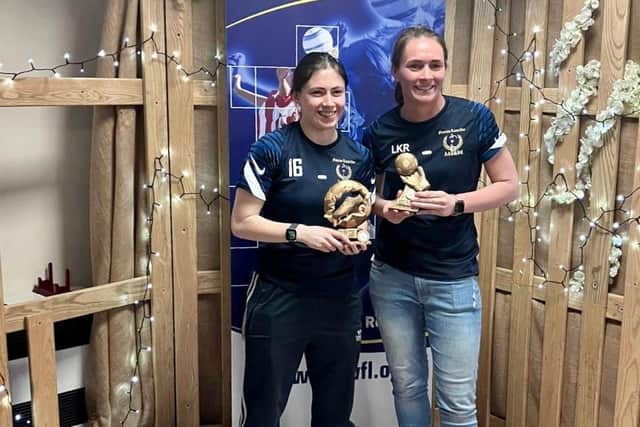 Sarah Radford and Leah Radford with their awards.