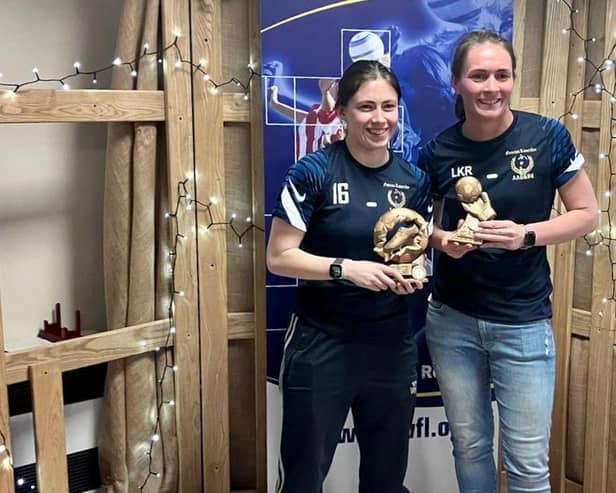 Sarah Radford and Leah Radford with their awards.