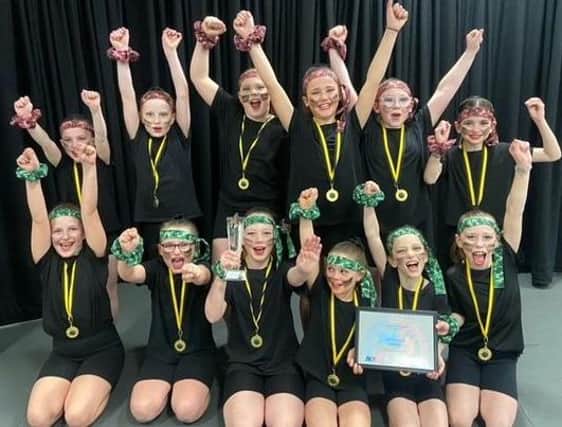 Gaddesby Primary School pupils celebrate their victory at Melton Theatre