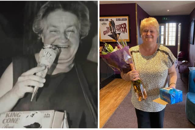 Long-serving staff member Pam Felstead working at The Regal back in the day and her daughter Lesley Parker, who has worked there 35 years