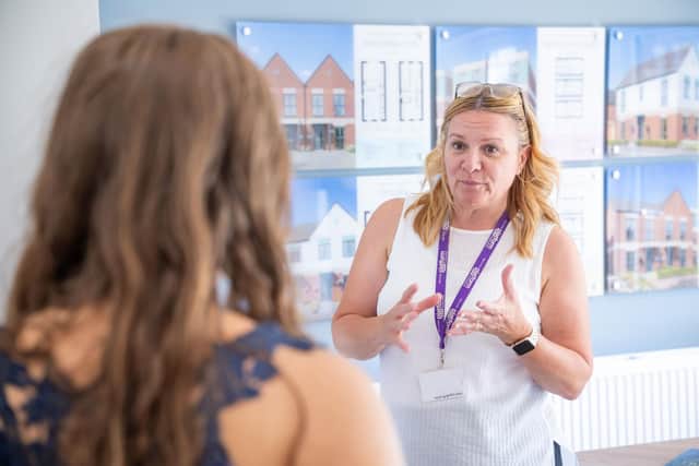 Lorraine Jenkins, among others, was on hand to discuss the array of housing solutions at Trentside