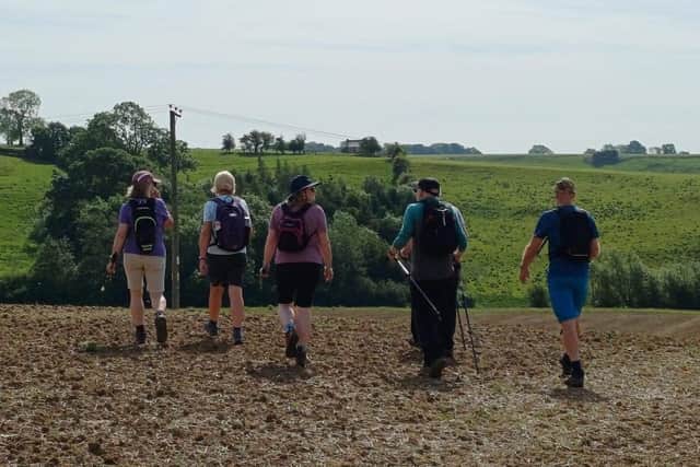 Some of the members of Melton Mowbray Ramblers out on a recent walk
