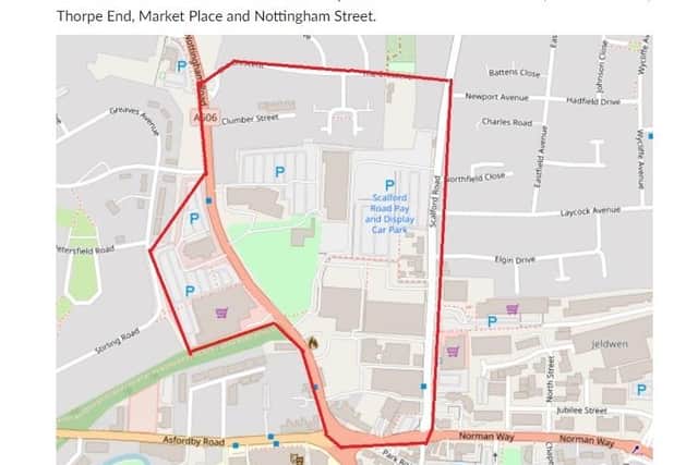 Part of the Dispersal order in place to tackle anti-social incidents in Melton