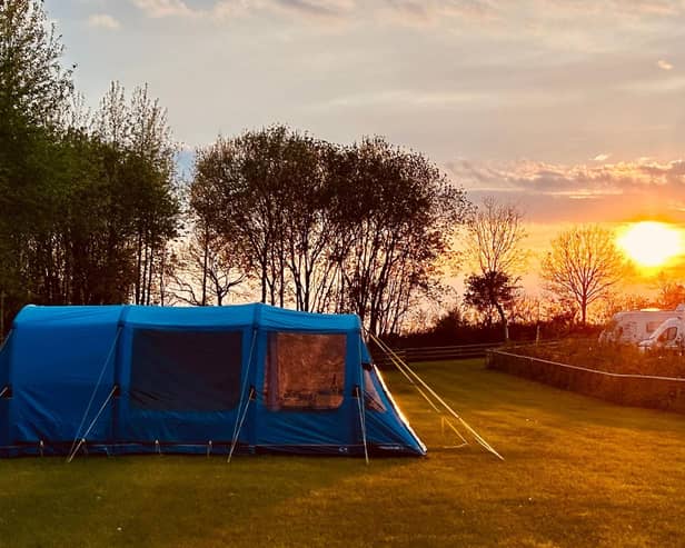 The Grange camping and caravan park in Leicestershire