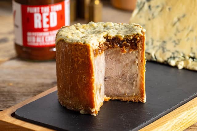 The limited edition Best of Melton pork pie on sale again at Dickinson and Morris' Ye Olde Pork Pie Shoppe in Melton