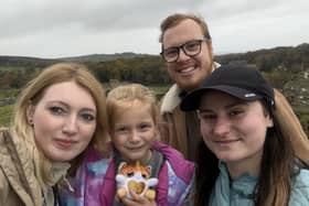 Leicestershire couple Lea (right) and her partner Sam have been supporting Yana (left) and her six-year-old daughter Eva, from Dnipro, in Ukraine