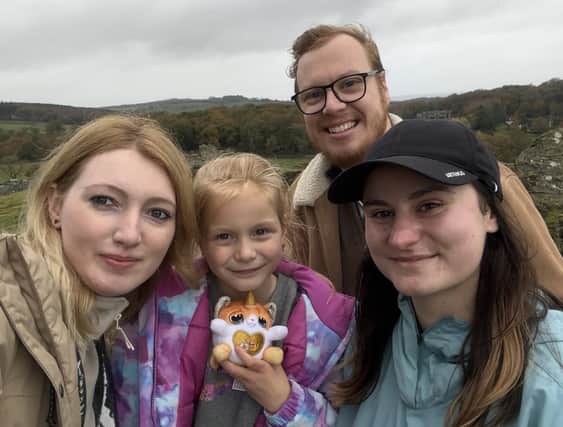 Leicestershire couple Lea (right) and her partner Sam have been supporting Yana (left) and her six-year-old daughter Eva, from Dnipro, in Ukraine