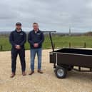 James, Clair, Emily and George Goodson at The Vale of Belvoir Natural Burial Ground in Bottesford
