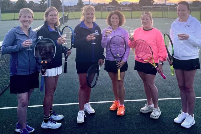 Some of Belvoir Ladies' first team's promotion-winning squad. More photos at www.meltontimes.co.uk.