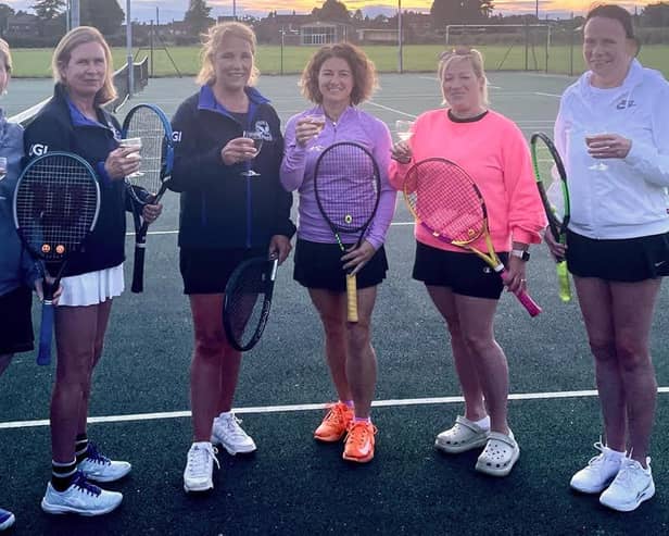 Some of Belvoir Ladies' first team's promotion-winning squad. More photos at www.meltontimes.co.uk.