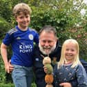 Marcus Taylor with his children, Adaline (5) and Angus (8)